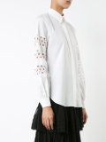 floral crochet shirt