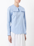 square collar blouse