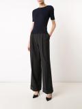 ribbed detail knitted top