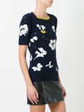 floral knit T-shirt 