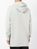 printed long hoodie