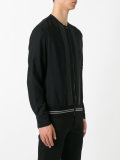stripe detail bomber
