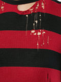 destroyed striped T-shirt