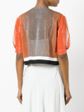 cropped short sleeve jacket