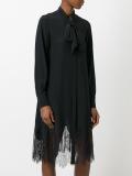 lace hem shirt dress