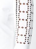 geometric lace knit top