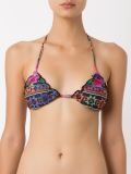 print triangle bikini top