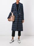 'Houndstooth Embroidered Back'大衣