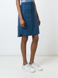 drawstring straight skirt
