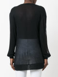 round neck sheer jumper