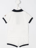 contrast collar polo shirt