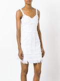 frayed seam denim dress