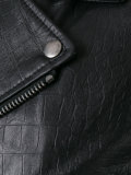 scale textured biker jacket