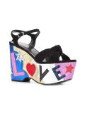 'Candy 50 Love' knotted sandals