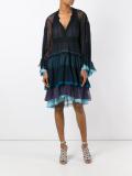 tiered colour block dress