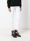 cropped kick flare trousers