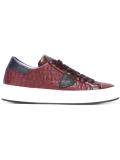 embossed sneakers