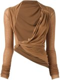 asymmetric ruched top