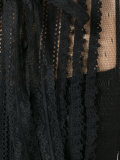lace-detail ruffle maxi dress