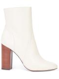 zipped mid-calf boots