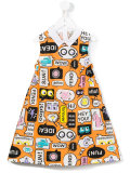speech bubble print dress