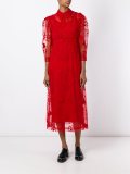 floral embroidery dress