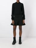 peplum mini skirt