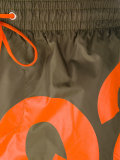 slanted logo swim shorts