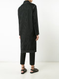 contrast stitch coat