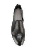 zip-back loafers