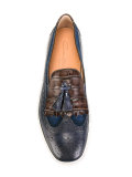 contrast sole loafers 