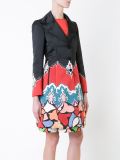 printed single breasted coat