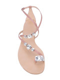 embellished flat sandals