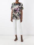 abstract print blouse 