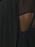sheer bow detail shirt