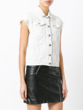 sleeveless denim jacket 