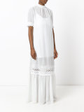 lace detail full length dress