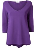 micro crepe trapeze sweater