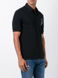 'Woven Collar Pique' polo shirt