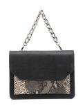 snakeskin detail shoulder bag