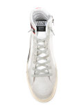 Slide hi-top sneakers