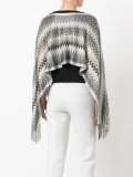 draped knitted poncho