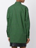 checked embellished blouse