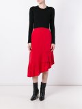 asymmetrical ruffle skirt