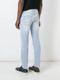 distressed slim fit jeans