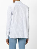 bow detail striped shirt