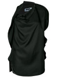 asymmetric draped blouse