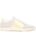 metallic effect panelled sneakers