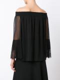 off-shoulders sheer blouse