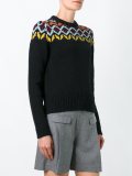 zigzag intarsia jumper